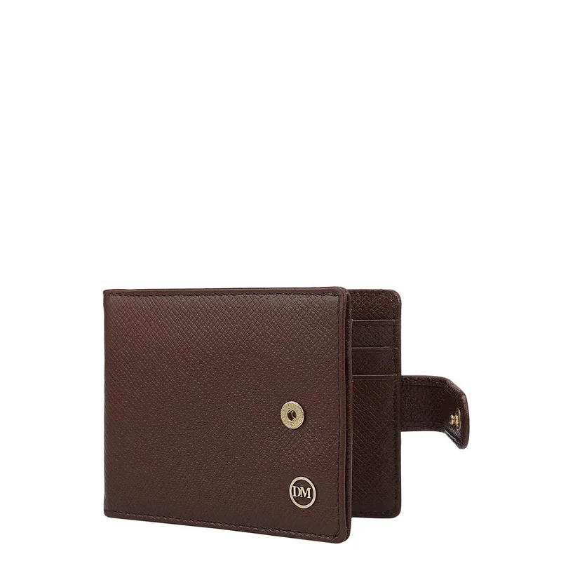 Da Milano Da Milano Men's Monogram Patterned Leather Money Clip - Date (ML-1124E)