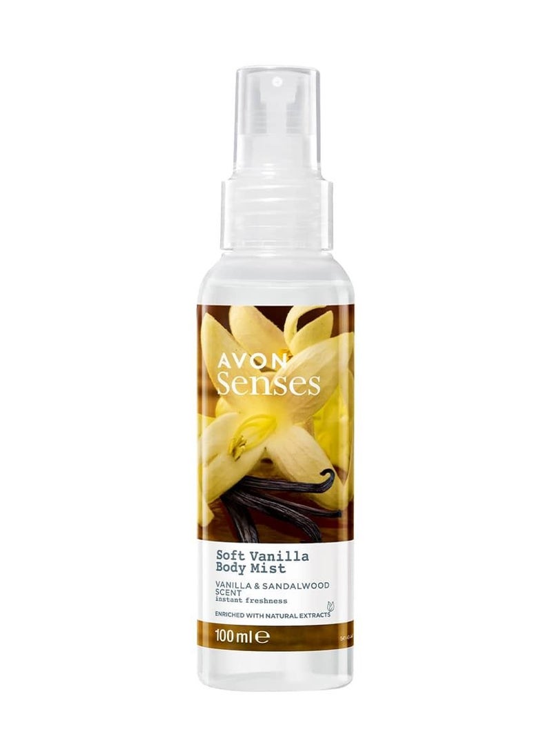 AVON Senses Soft Vanilla Body Mist 100ml 