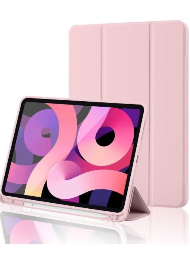 RYN iPad 10th Generation Case 2022, 10.9-inch with Pencil Holder, Smart Trifold Stand, Auto Wake/Sleep - Pink - Image 1