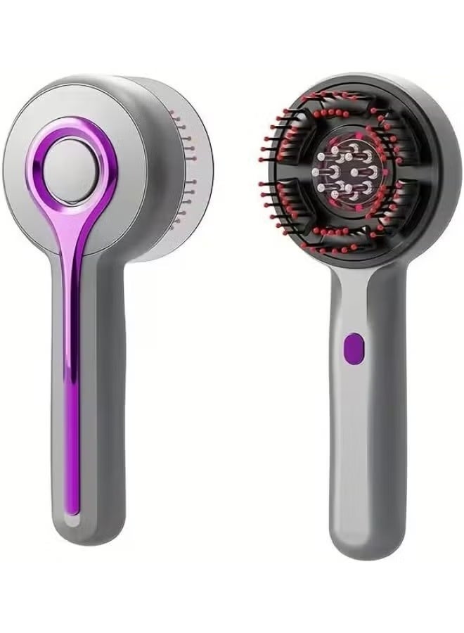 Electric scalp massager and oil dispensing comb, red light massage brush for hair growth, IPX7 waterproof electric oil diffuser, scalp massager for dry and wet hair, multi-colored - Image 1