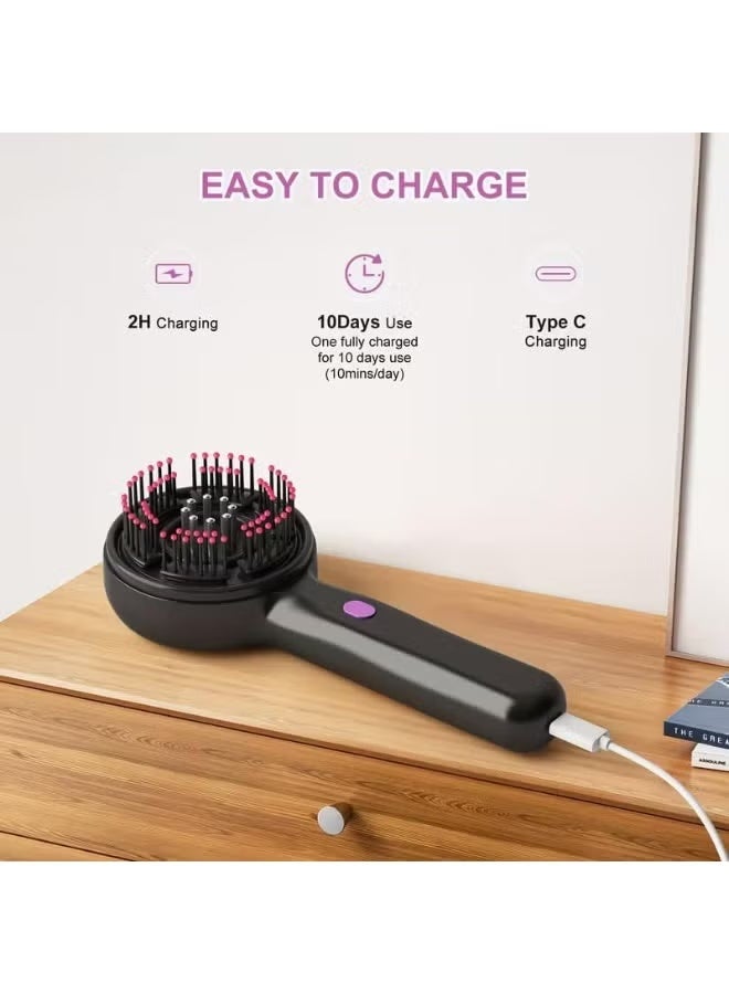 Electric scalp massager and oil dispensing comb, red light massage brush for hair growth, IPX7 waterproof electric oil diffuser, scalp massager for dry and wet hair, multi-colored - Image 5