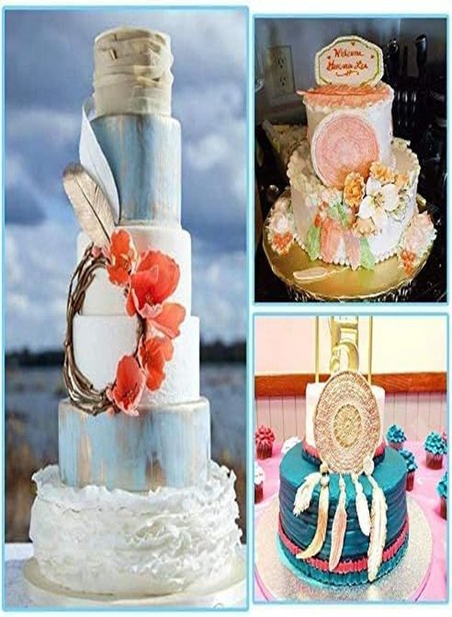 Skytail 14 Cavity Vintage Peacock Angel Wing Mould Collections Silicone Fondant Mold Feather Cake, Gum Paste Mold for Sugar Paste gumpaste Cupcake Decorating Topper Resin, Bookmark Wall Hanging DIY - Image 5