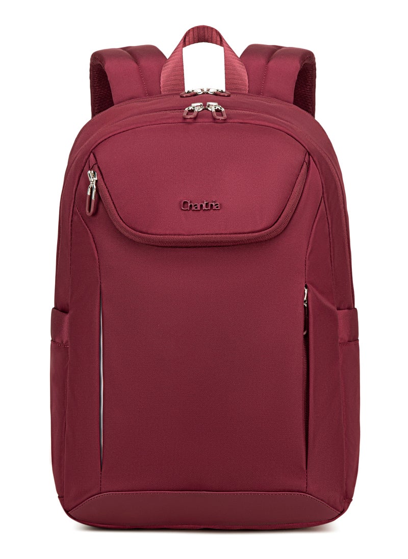 Chantria Premium Durable Lightweight Laptop Backpack for Women Water Resistant Multifunctional Daypack for Casual Office School Travel, CB00638-Burgundy  - Image 2