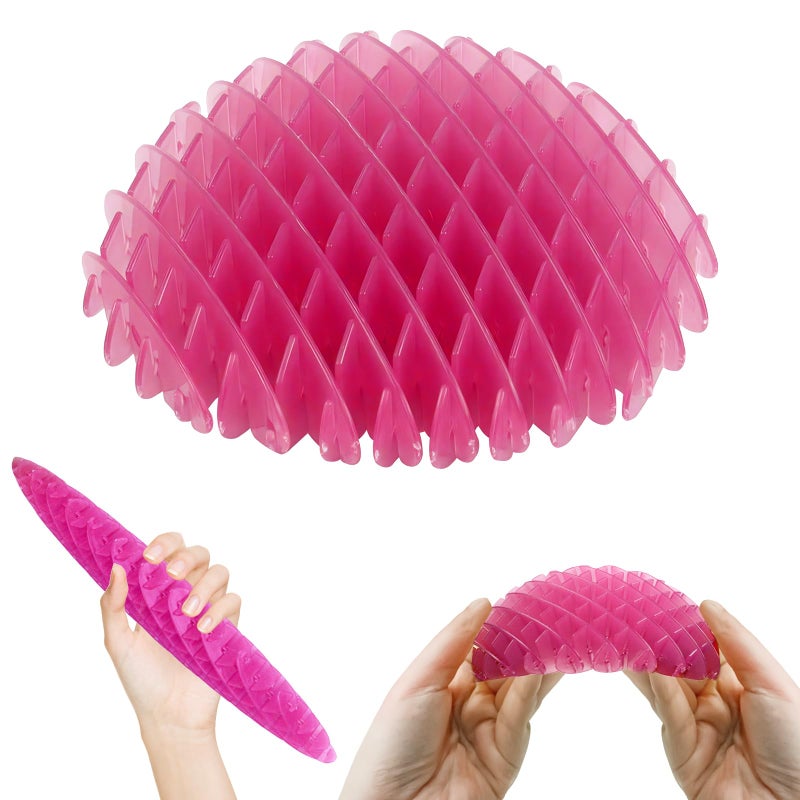 oyeftp Fidget Toy Big Fidget Toys Adults and Teens Funny Stretchy Sensory Stress Toy Fidget Sensory Squeeze Toys Relieves Stress and Anxiety Finger Toys for Teens with Autism ADHDPink - Image 3