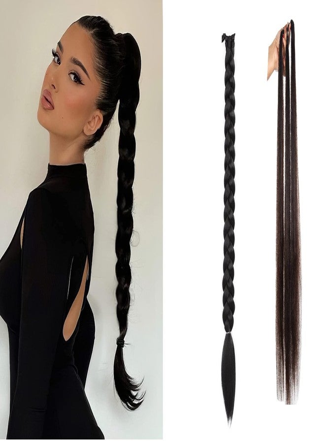 VIVIAN Hair Extensions Parandi Choti Hair For Women 30 Inches Black | Artificial Hair Choti For Women (Pack Of 2) - Image 5