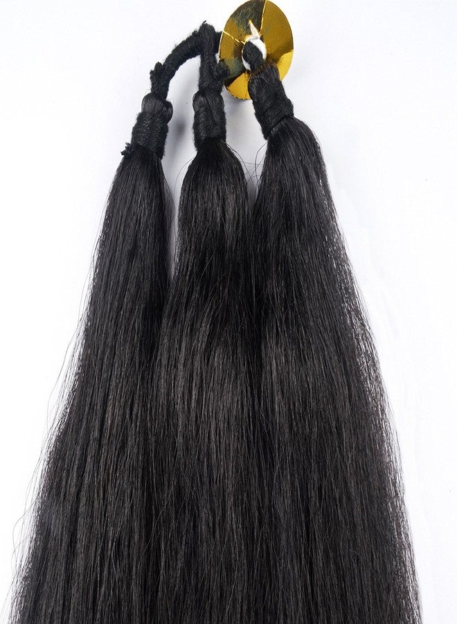 VIVIAN Hair Extensions Parandi Choti Hair For Women 30 Inches Black | Artificial Hair Choti For Women (Pack Of 2) - Image 4