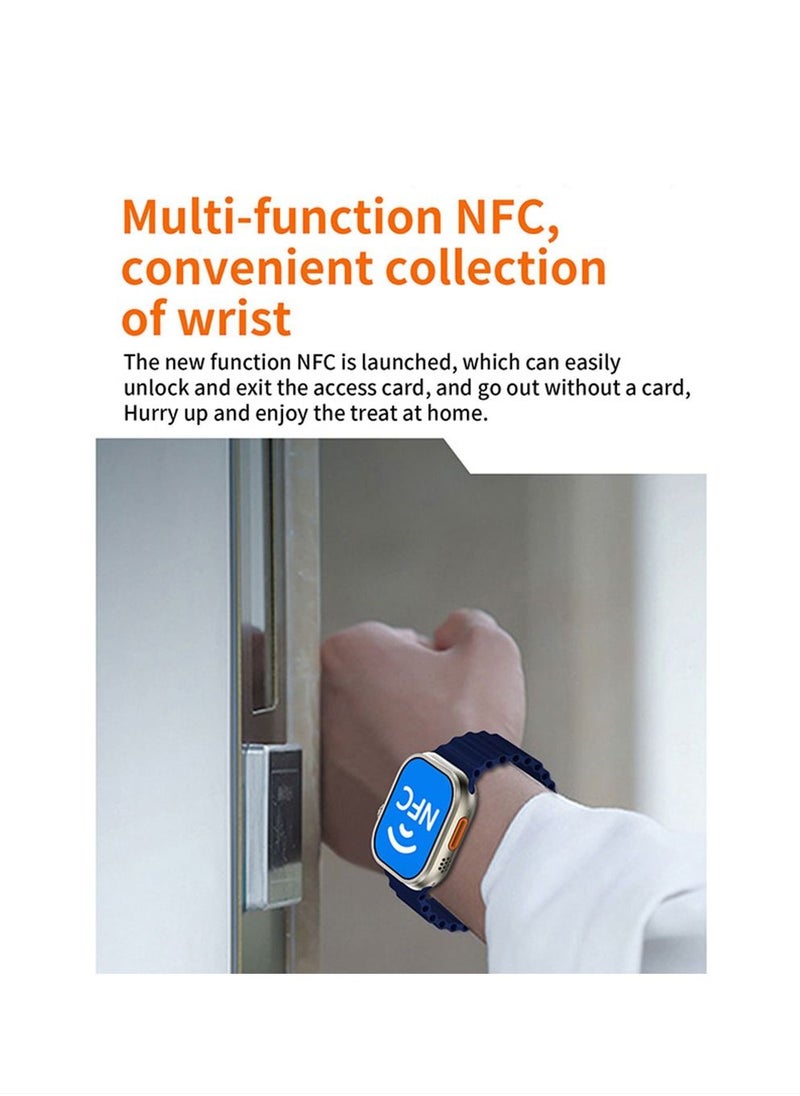 X9 ULTRA smart watch 2.0 inch high-definition large screen display wireless charging support NFC