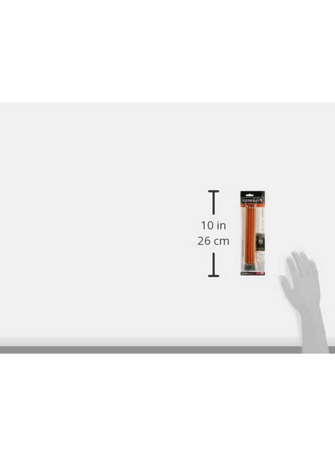 General's Charcoal Pencil Kit, Assorted Hardness, Set of 5 - Image 3