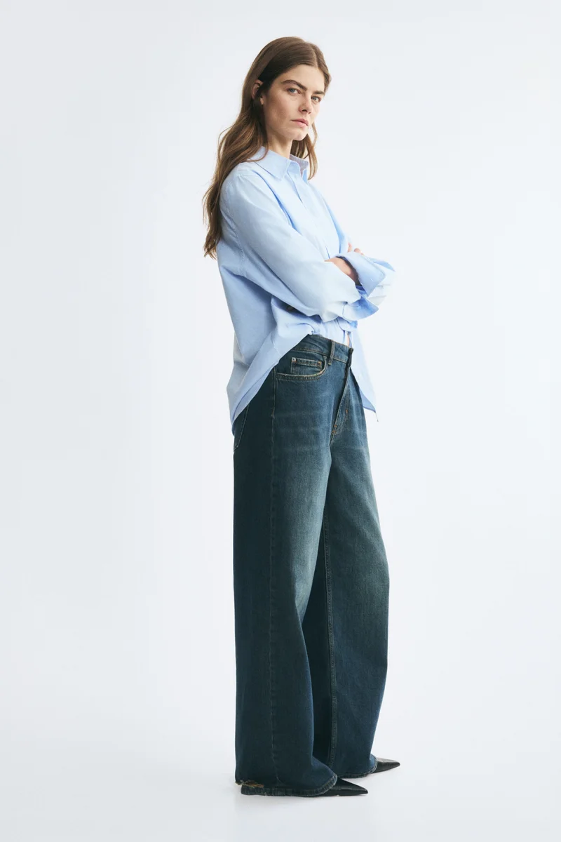 H&M  Straight Regular Waist Jeans for Women | Best Price UAE