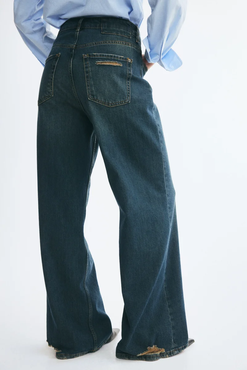 H&M  Straight Regular Waist Jeans for Women | Best Price UAE