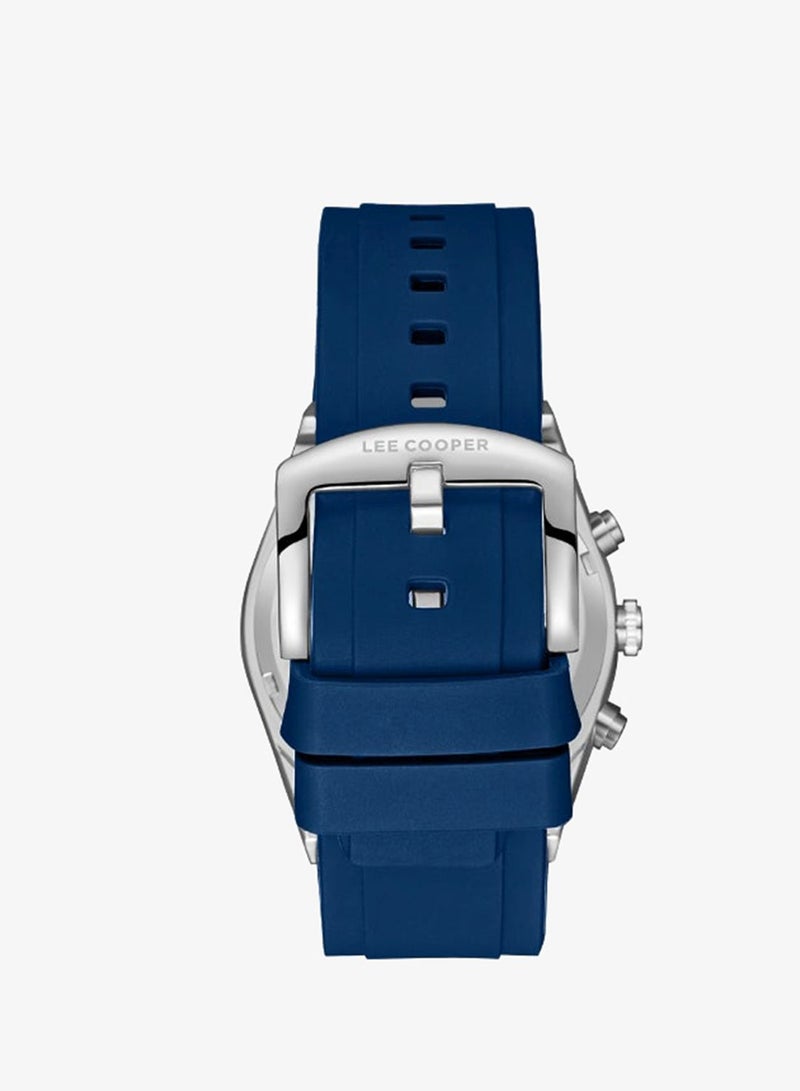 Lee Cooper ساعة متعددة الوظائف للرجال من السيليكون LC08088.399 - 42 مم - Image 4
