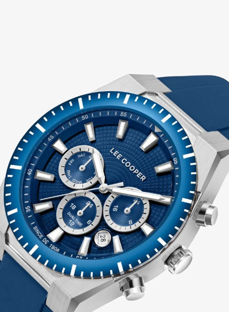 Lee Cooper Men's Silicone Multi Function Watch LC08088.399 - 42 mm