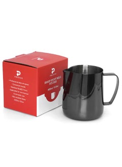 Precise Sharp Spout Latte Art Milk Pitcher Black, 13.5oz (400ml)  - Image 2