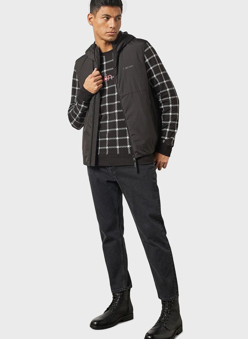 CALVIN KLEIN Hooded Zip-up Vest - Image 4