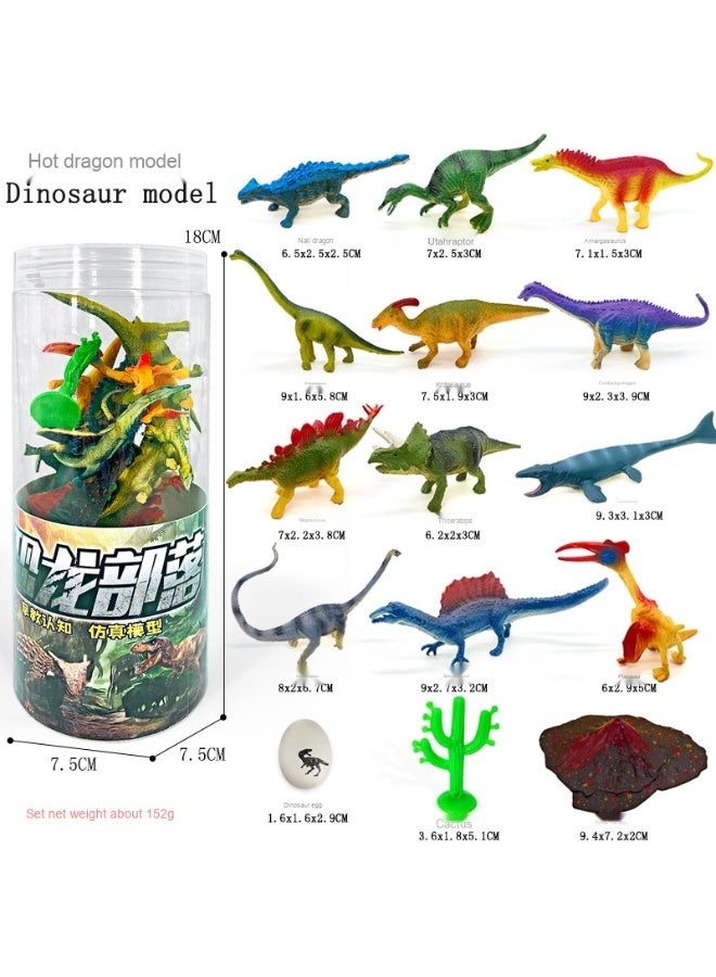 NIBEMINENT Free Shipping 2-3 Inch Solid Plastic Dinosaur Miniature Realistic Wildlife Model Toy