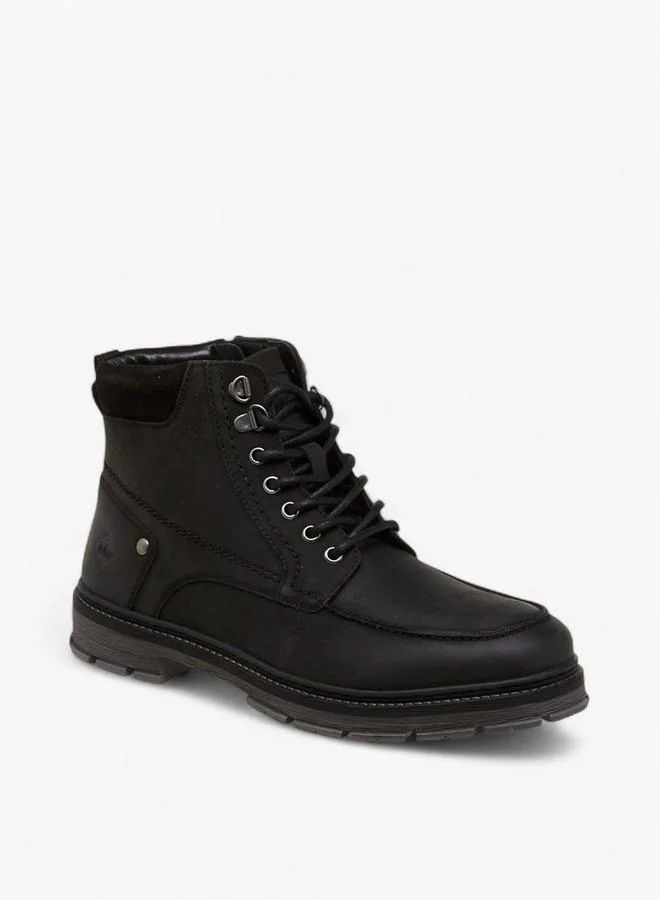 لي كوبر Men's Lace-Up Ankle Boots