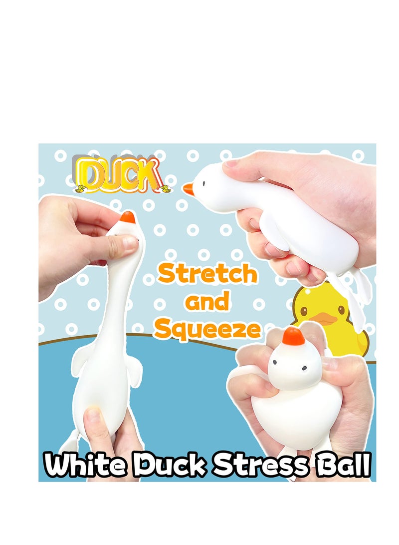 KASTWAVE 2 Pack Duck Squishy Stress Ball, Cute Animal Squish Squeeze Ball for Kids Party Favors, Classroom Prizes, Birthday Gift, Relieve Anxiety for Adults and Kids - Image 3