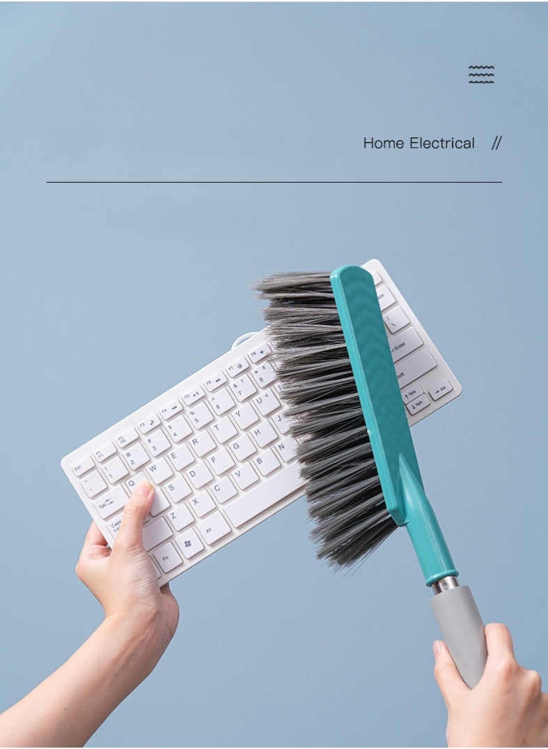 HOMESTAR Long Handle Soft Bristle Bed Brush - Dust Sweeper For Mattress Sofa Carpet, 160g Lightweight Household Cleaning Tool, Gentle Fabric Duster For Pet Hair Removal, Desktop Cleaning Brush, 41*21*7.5cm - Image 2