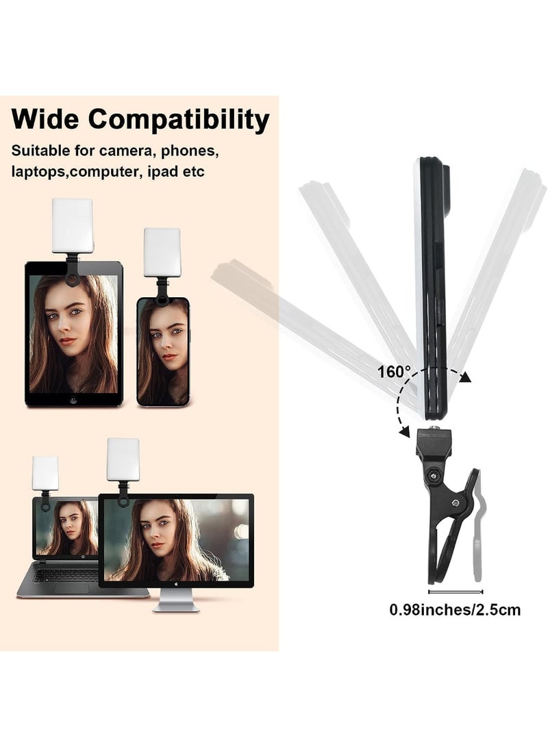 60 LED Selfie Light – Front & Back Clip, Portable Rechargeable Video Light with 3 Modes for Phone, iPhone, iPad, Laptop, TikTok, Makeup, Live Streaming, Vlogs - Image 2