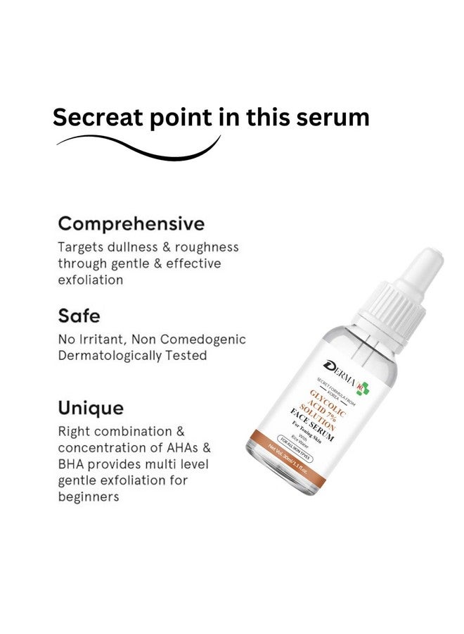 DERMAKR DERMA KR Glycolic acid 7% solution Face Serum For Women & Men -30ml - Image 3