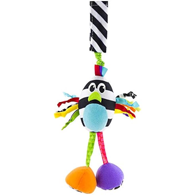 Sassy BOPPIN’ BIRDIE | DEVELOPMENTAL PLUSH TOY FOR EARLY LEARNING | HIGH CONTRAST | ATTACHES TO BABY GEAR FOR TRAVEL | FOR AGES NEWBORN AND UP (80660), MULTICOLOURE - Image 2