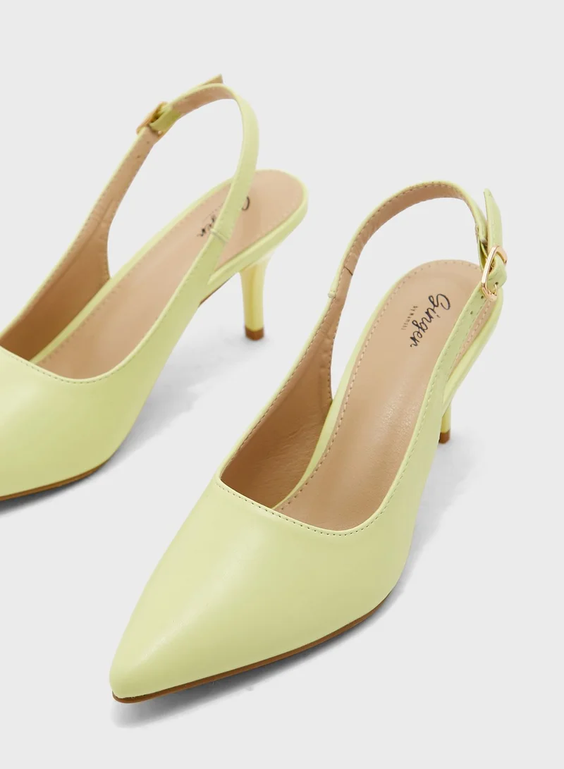 Ginger Slingback Pointed Pump