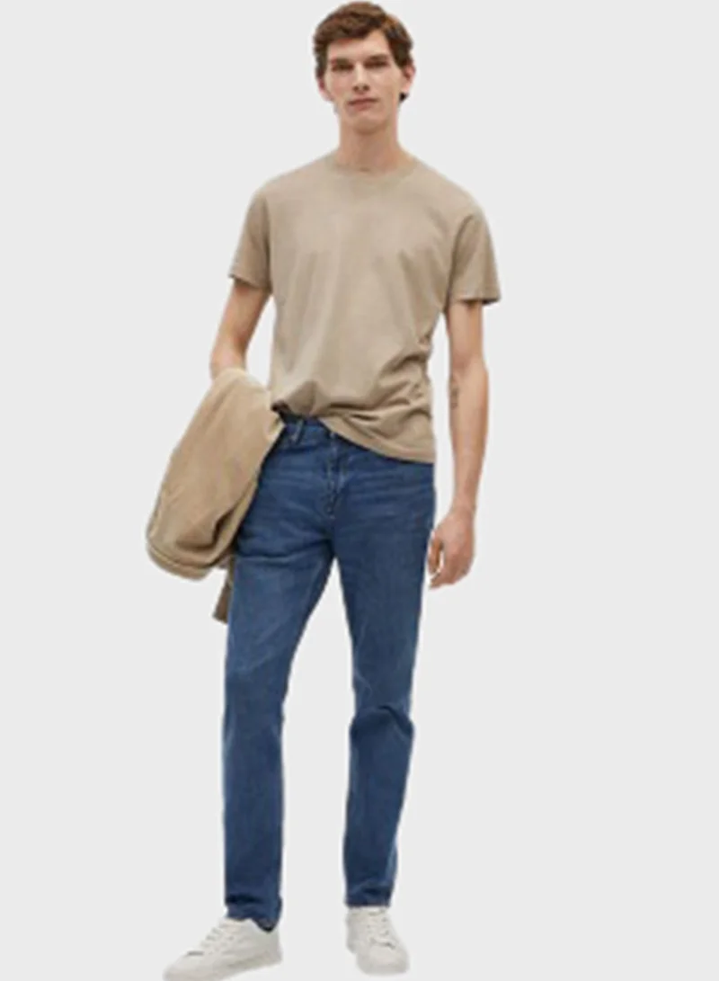 Mango Man Essential Crew Neck T-Shirt
