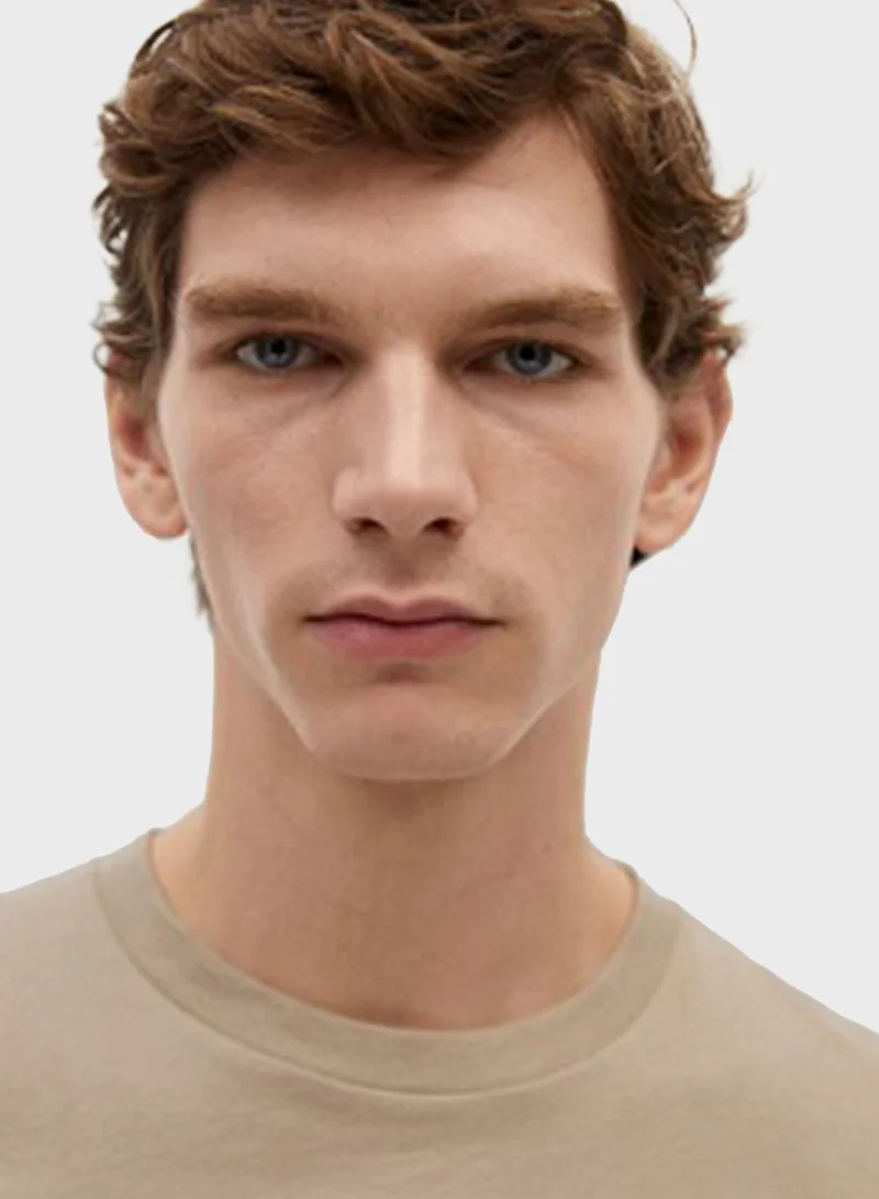 Mango Man Essential Crew Neck T-Shirt