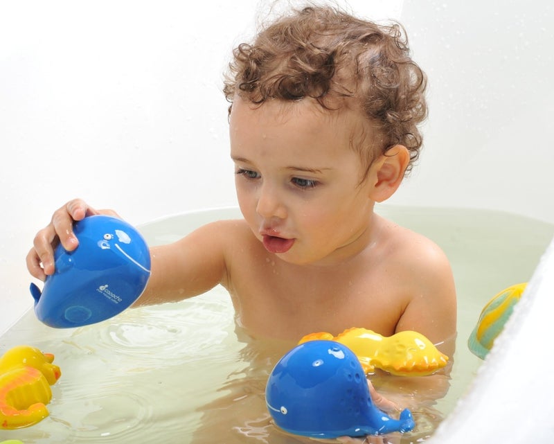 caaocho Pure Natural Rubber Bath Toy - Kala The Whale Baby Toy - Hole Free, BPA Free Bath Toys for Infants, Without Holes Sealed Natural Rubber - Image 5