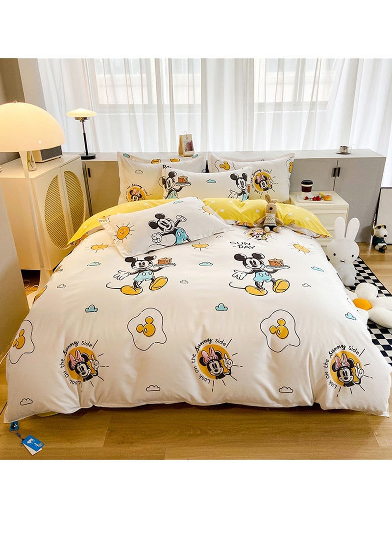 4pcs bedding set 2 pillowcases 1 quilt cover 1 bed sheet four-piece set with creative and fashionable styling - Image 2