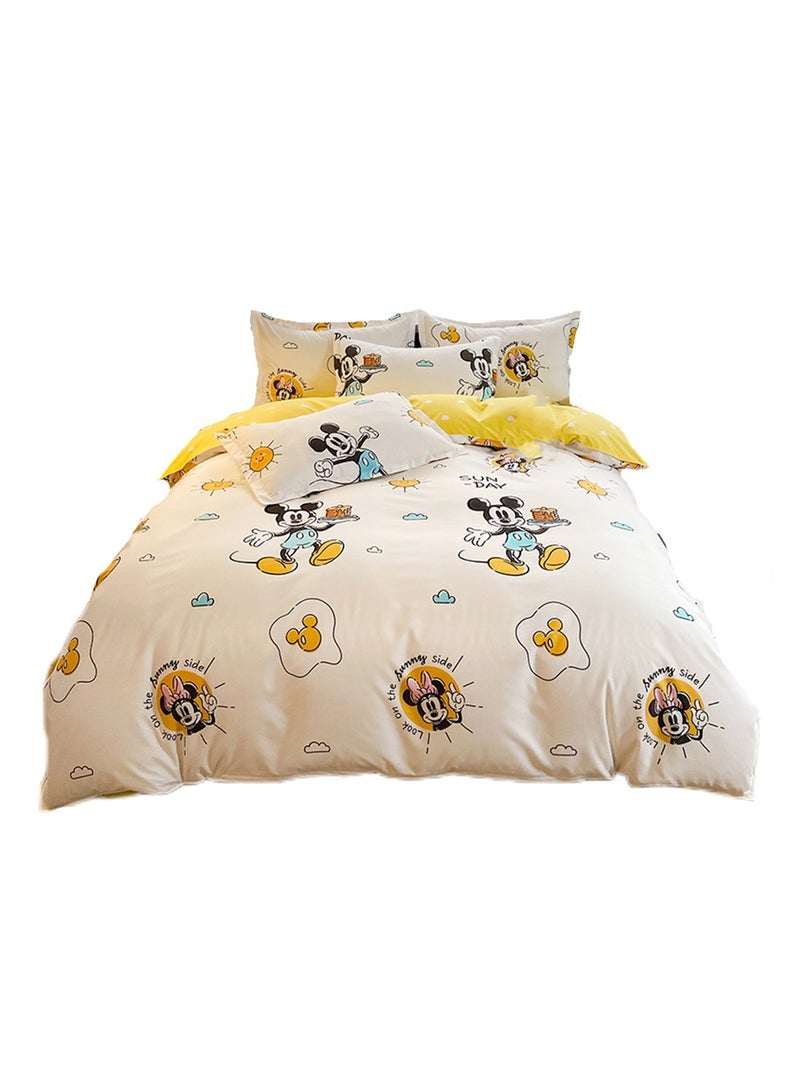 4pcs bedding set 2 pillowcases 1 quilt cover 1 bed sheet four-piece set with creative and fashionable styling - Image 1