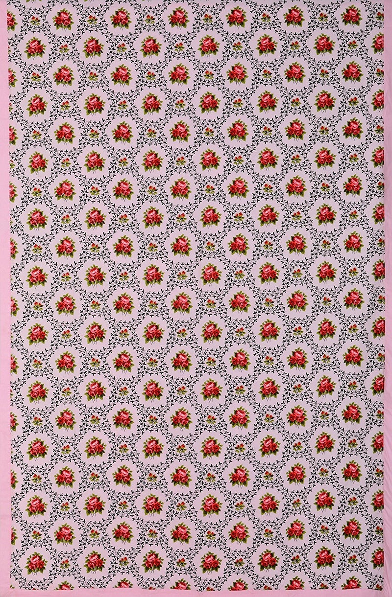COT PRINTS Cotton Single Bed Duvet Cover (90 x 60 Inches, Large ) 3105 Pink - Image 3