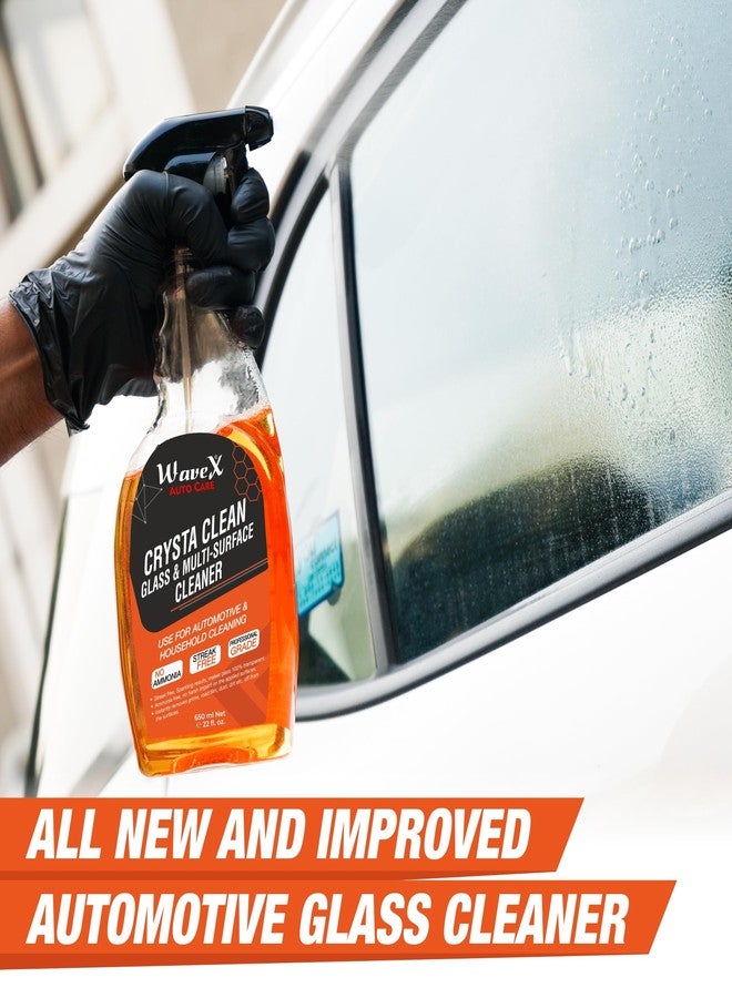 Wavex Car Glass Cleaner Crysta Clean 650 ml | Multi Surface Professional Grade Automotive Glass Cleaner - Image 2