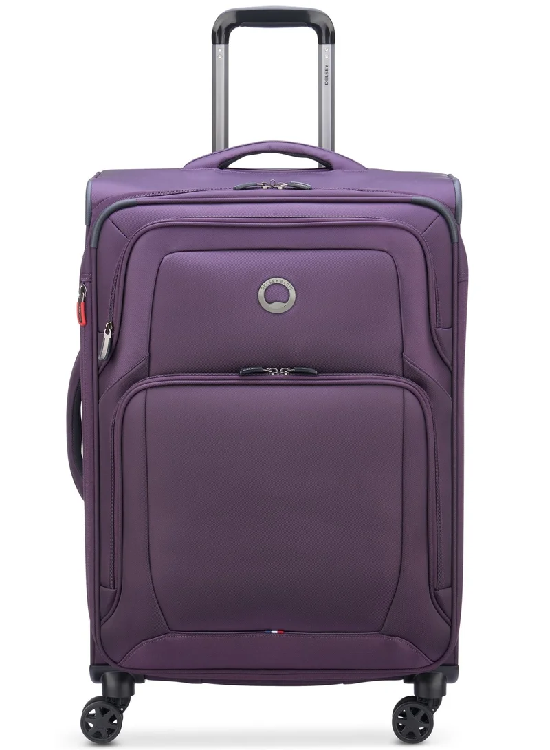 Optimax Lite 70 Cm Softcase 4-Double Wheeled Expandable Check-In Luggage Trolley - Purple