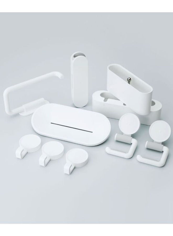 نيبمينينت طقم منظم للحمام 7 في 1 أبيض 20 x 6 10سنتيمتر - Image 5