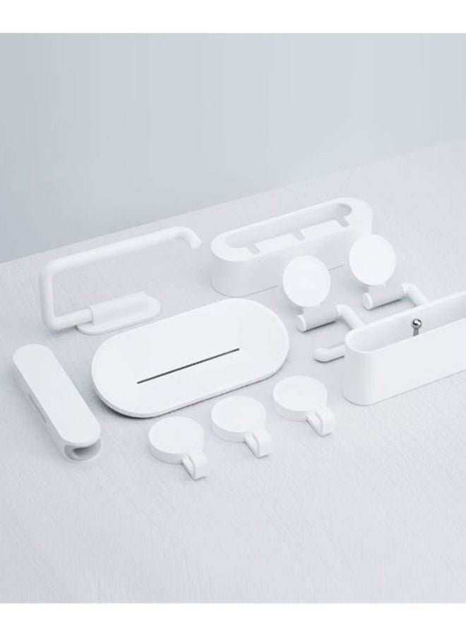 نيبمينينت طقم منظم للحمام 7 في 1 أبيض 20 x 6 10سنتيمتر - Image 3