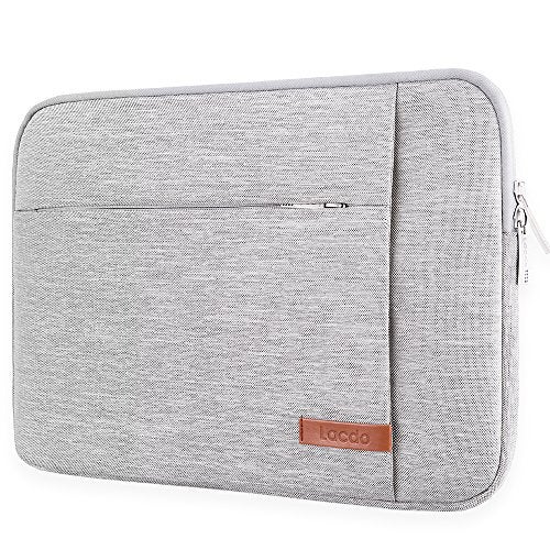 Lacdo Laptop Sleeve Case for 15 inch New MacBook Air M5A3448 2026 M4 A3241 2025 M3 A3114 M2 A2941 20242023 15 inch MacBook Pro A1990 A1707 Computer Case Bag with Accessory Pocket Gray - Image 1