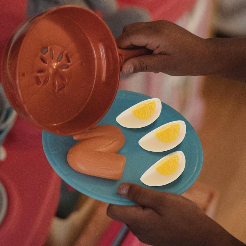 Realistic Faux Boiled Egg Models 4 Sets Kitchen Decoration DIY Teaching Props - Image 4