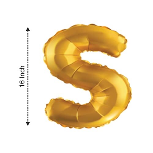 JUST PARTY Gold Letters Alphabets Foil Balloons for Birthday/Anniversary/Bachelorette/Wedding/Farewell & Other Ocassions, Make Your Own Custom Phrase - Image 3