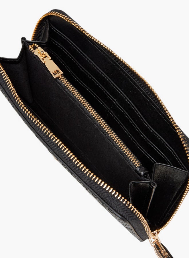 Celeste Monogram Embossed Zip Around Wallet  - Image 5