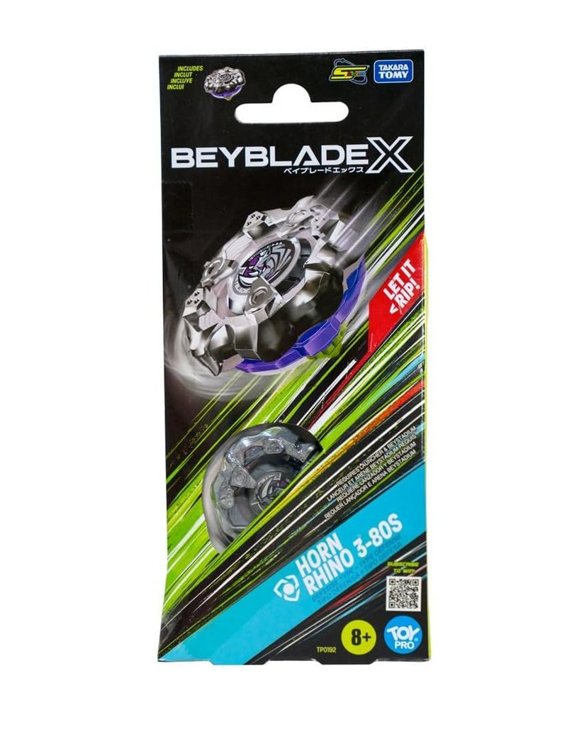 بي بليد مجموعة معززات لعبة بي بليد إكس هورن راينو 3-80 إس - Image 2