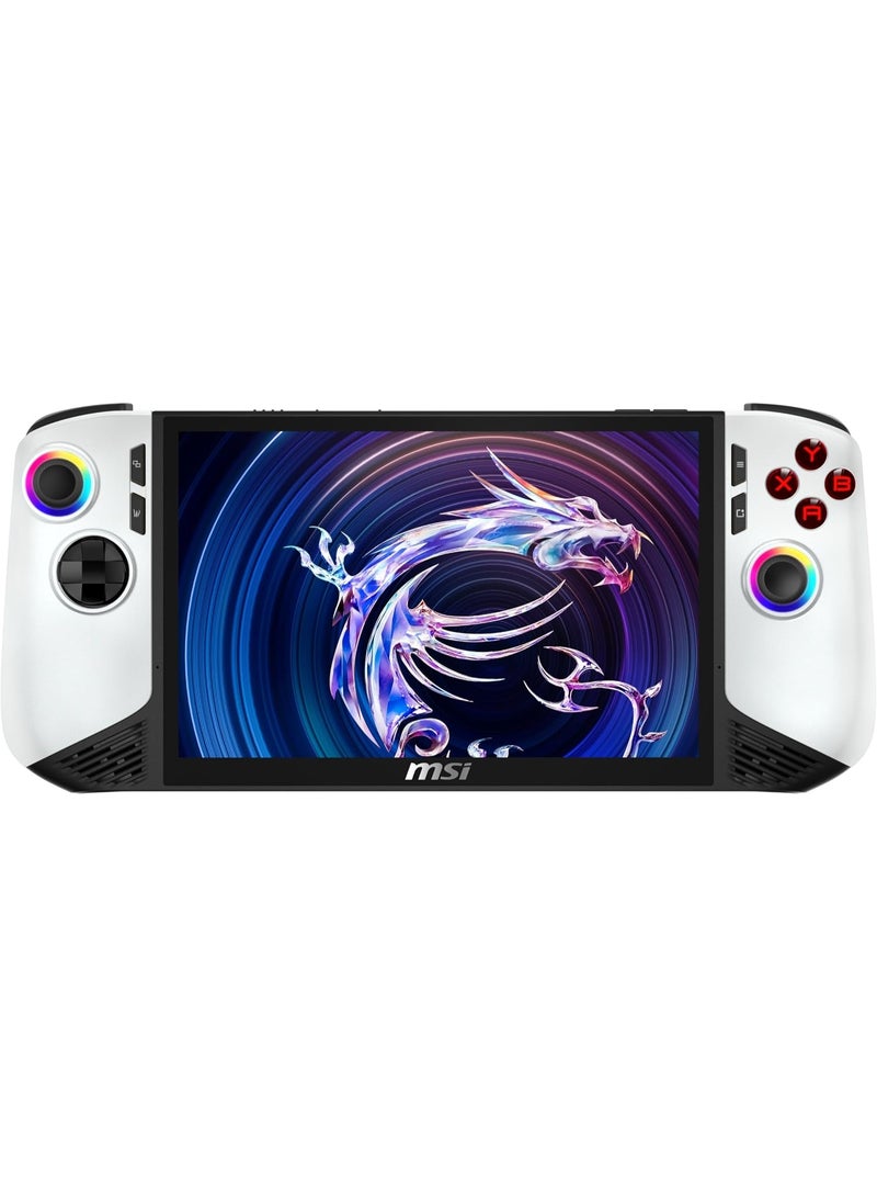 MSI Claw 8 AI+ A2VM PC Gaming Handheld, Intel Ultra 7-258V, 8" FHD 120Hz Display, 32GB LPDDR5, 1TB NVMe SSD, White Polar Tempest Edition - Image 1