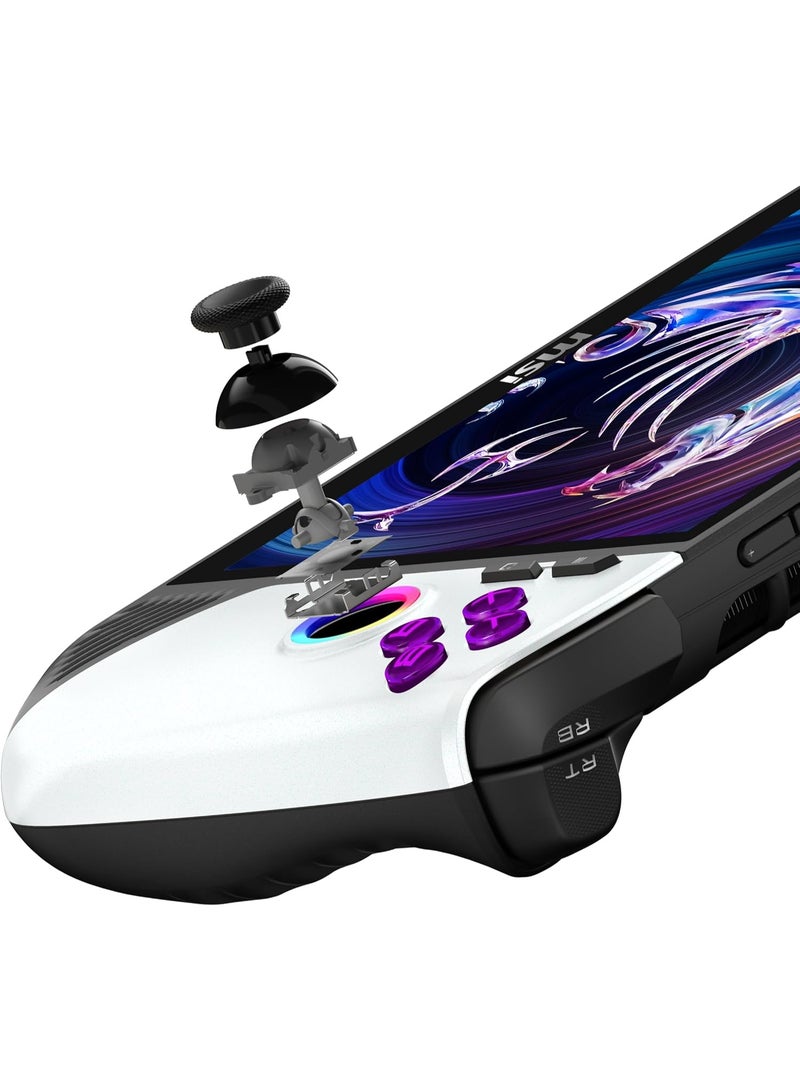 MSI Claw 8 AI+ A2VM PC Gaming Handheld, Intel Ultra 7-258V, 8" FHD 120Hz Display, 32GB LPDDR5, 1TB NVMe SSD, White Polar Tempest Edition - Image 3