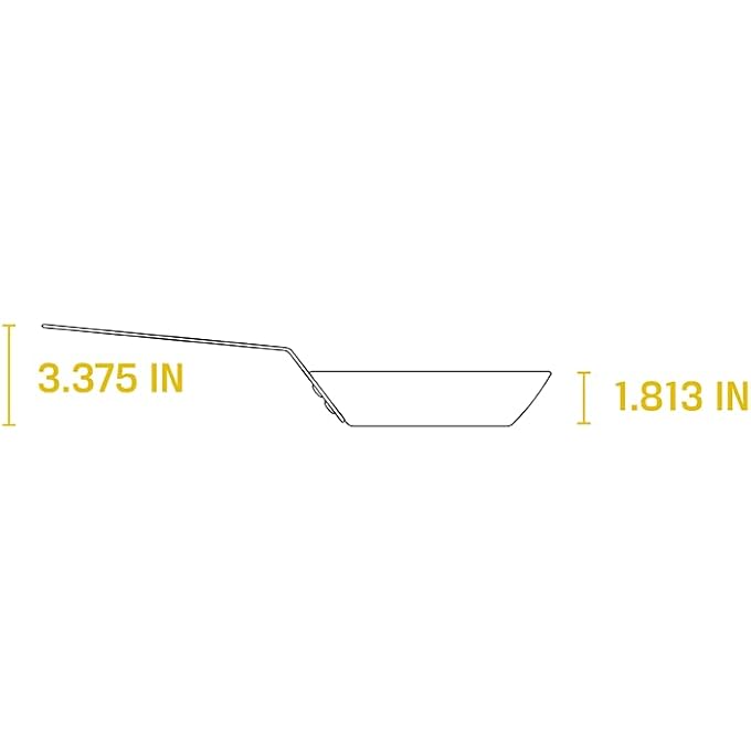 Lodge PreSeasoned Carbon Steel Skillet 8 Black FbaCrs8 - Image 4