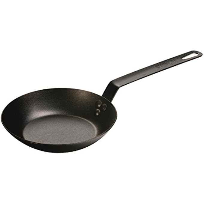 Lodge PreSeasoned Carbon Steel Skillet 8 Black FbaCrs8 - Image 2