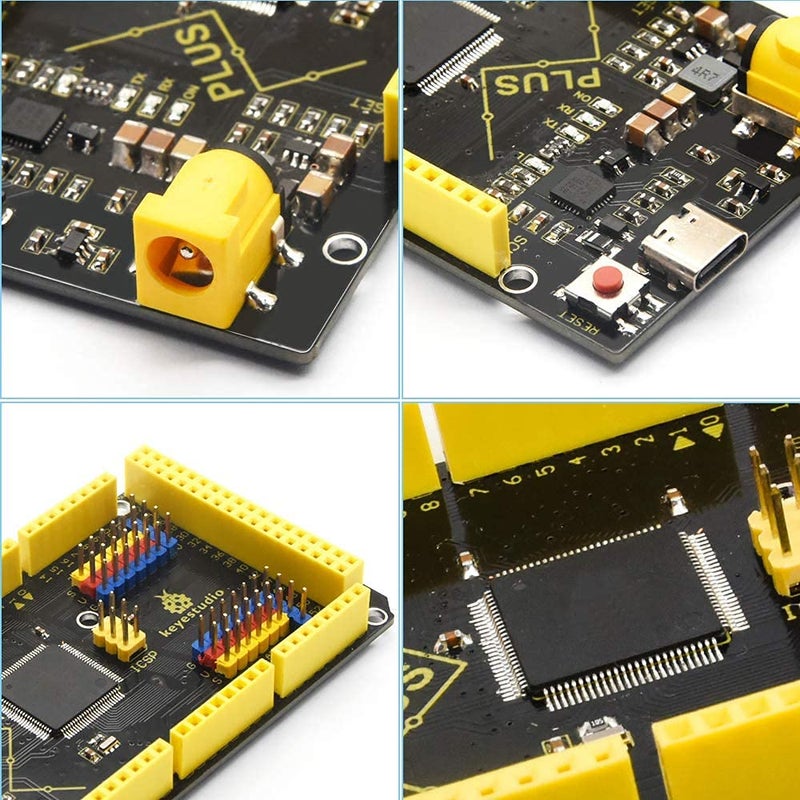 KEYESTUDIO Mega Plus 2560 R3 Board for Arduino with Type-C USB Cable, 2A Output, More Powerful MCU Contoller Board - Image 3