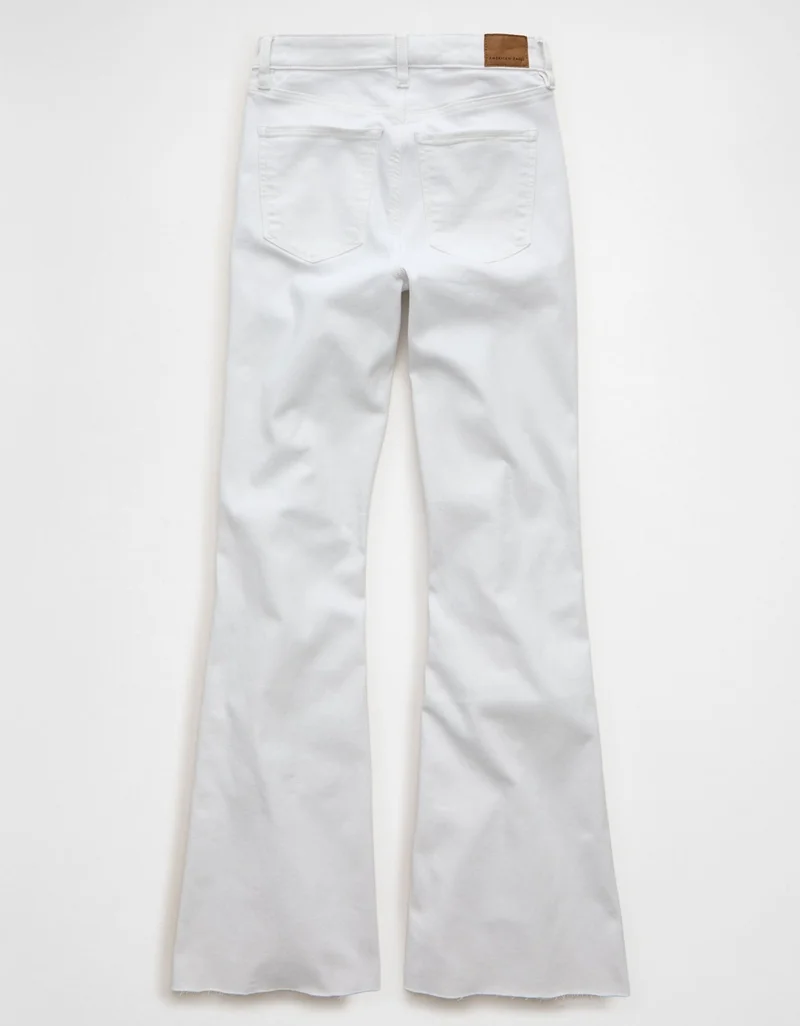 امريكان ايجل جينز بخصر عالي مع حافة واسعة من نسيج نكست ليفل