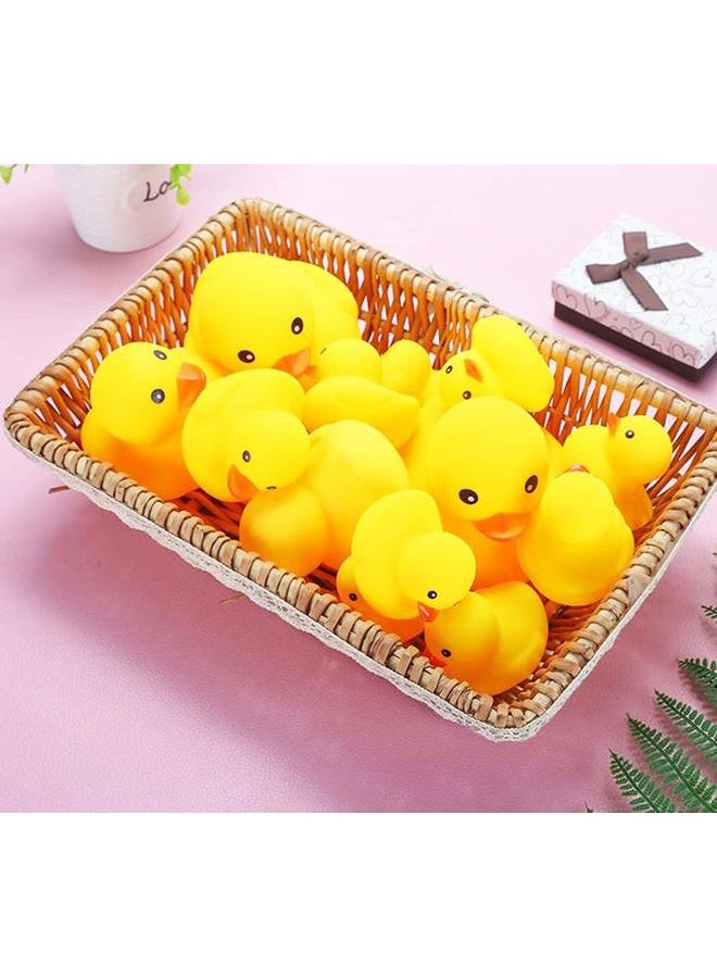 CICITOYWO Yellow Rubber Ducks, 30pcs Preschool Small Bath Toys Bathtub Floating Squeaky Duckies Gift for Baby Shower Infants Kids Toddler Party Decoration (Small) - Image 5
