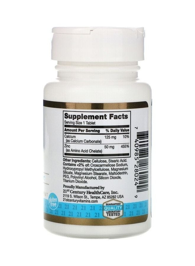 مكمل غذائي زنك مستخلب، 50 ملجم، 60 قرص - Image 2