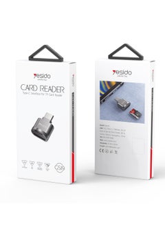 Yesido Yesido GS19 OTG Mini Design Function Type-C Interface Plug to TF Card Readers - Black  - Image 1